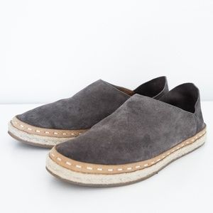 Rag & Bone Canyon Suede Espadrille Flat in Grey Suede